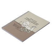 Die Segnungen begannen irgendwo Notizblock (Linke Seite)