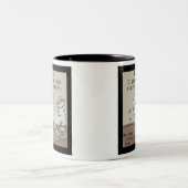 Die Segnungen begannen irgendwo Zweifarbige Tasse (Mittel)