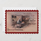 Die Segnungen der Weihnachtsflachkarte Feiertagskarte (Vorderseite)