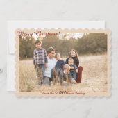 Die Segnungen der Weihnachtsflachkarte Feiertagskarte (Rückseite)