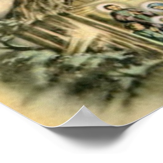 Die Segnungen der Weihnachtskrippen Poster (Ecke)