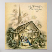 Die Segnungen der Weihnachtskrippen Poster (Vorne)