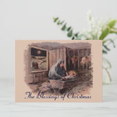 Die Segnungen der Weihnachtszeit-Party Einladung (Stehend Vorderseite)