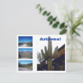 Die Sehenswürdigkeiten von Arizona! Postkarte (Stehend Vorderseite)