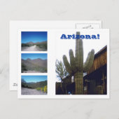 Die Sehenswürdigkeiten von Arizona! Postkarte (Vorne/Hinten)