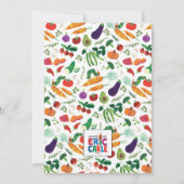 Die sehr hungrige Obstdusche der Raupe Einladung (Rückseite)