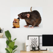 Die sehr hungrige Ratte Poster (Heimbüro)