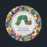 Die sehr hungrige Raupe-Babydusche Pappteller<br><div class="desc">Machen Sie Ihre Babydusche mit den Baby Shower Paper Tellern der sehr hungrigen Raupe ganz besonders! Inspiriert von den zeitlosen Illustrationen von Eric Carle, zeichnen sich diese reizvollen Teller durch die imposante Raupe, umgeben von fröhlichen Mustern und spielerischem "Baby Shower"-Text aus. Diese Teller sind perfekt für Snacks, Kuchen oder Vorspeisen...</div>
