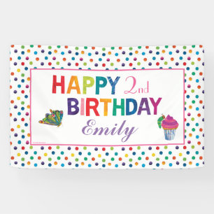 Die sehr hungrige Raupe Butterfly Geburtstagsverbo Banner