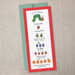 Die sehr hungrige Raupe Frucht zum Geburtstag Einladung