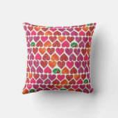 Die sehr hungrige Raupe | Herzmuster Kissen (Rückseite)