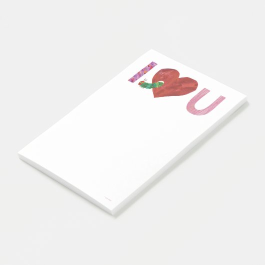 Die sehr hungrige Raupe | Ich höre dich Post-it Klebezettel (angewinkelt)