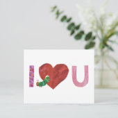 Die sehr hungrige Raupe | Ich höre dich Postkarte (Stehend Vorderseite)