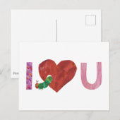 Die sehr hungrige Raupe | Ich höre dich Postkarte (Vorne/Hinten)