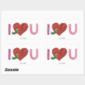 Die sehr hungrige Raupe | Ich höre dich Rechteckiger Aufkleber (Blatt)