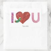 Die sehr hungrige Raupe | Ich höre dich Rechteckiger Aufkleber (Tasche)