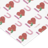 Die sehr hungrige Raupe | Ich höre dich Tischdecke (Schrägansicht)