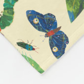 Die sehr hungrige Raupe ist ein freundliches Muste Fleecedecke (Ecke)