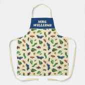 Die sehr hungrige Raupe ist ein freundliches Muste Schürze (Vorderseite)