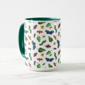 Die sehr hungrige Raupe ist ein freundliches Muste Tasse (Vorderseite Links)