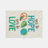 Die sehr hungrige Raupe Ja zur Hoffnung Fleecedecke (Vorderseite (Horizontal))