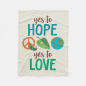 Die sehr hungrige Raupe Ja zur Hoffnung Fleecedecke (Vorderseite)