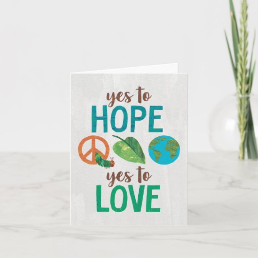 Die sehr hungrige Raupe Ja zur Hoffnung Karte (Vorderseite)