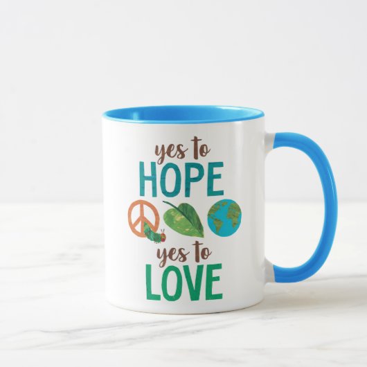 Die sehr hungrige Raupe Ja zur Hoffnung Tasse (Rechts)
