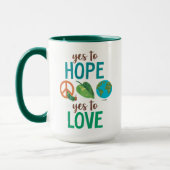 Die sehr hungrige Raupe Ja zur Hoffnung Tasse (Links)