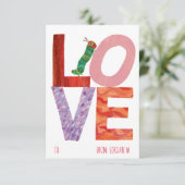 Die sehr hungrige Raupe | LIEBE Einladung (Stehend Vorderseite)