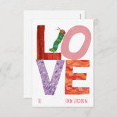 Die sehr hungrige Raupe | LIEBE Einladung (Vorne/Hinten)