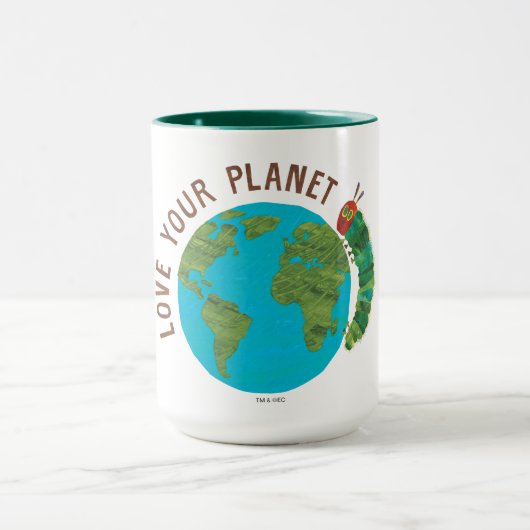 Die sehr hungrige Raupe Liebe für Ihren Planeten Tasse (Zentrum)