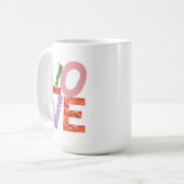 Die sehr hungrige Raupe | LIEBE Kaffeetasse (Vorderseite Links)
