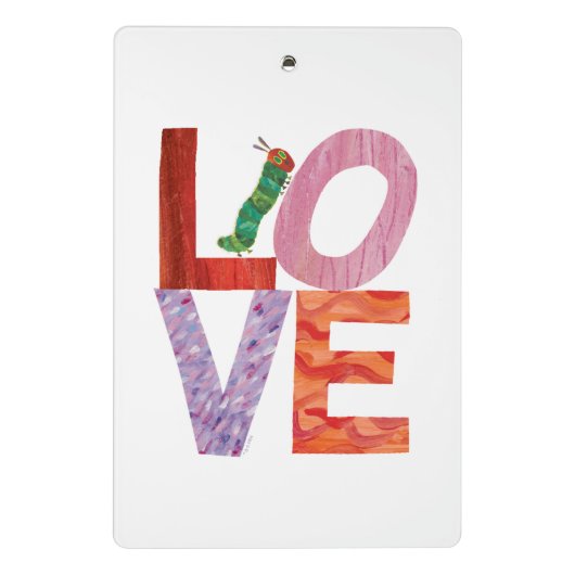 Die sehr hungrige Raupe | LIEBE Mini Klemmbrett (Rückseite)