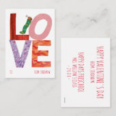 Die sehr hungrige Raupe | LIEBE Mitteilungskarte (Vorne/Hinten)