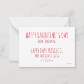 Die sehr hungrige Raupe | LIEBE Mitteilungskarte (Rückseite)