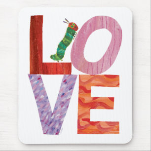 Die sehr hungrige Raupe   LIEBE Mousepad