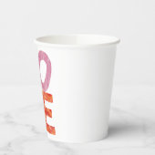 Die sehr hungrige Raupe | LIEBE Pappbecher (Links)