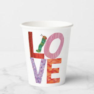Die sehr hungrige Raupe LIEBE Pappbecher