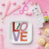 Die sehr hungrige Raupe | LIEBE Pappteller (Party)