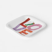 Die sehr hungrige Raupe | LIEBE Pappteller (Gewinkelt)