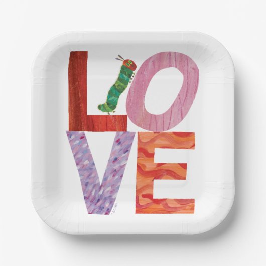 Die sehr hungrige Raupe | LIEBE Pappteller (Vorderseite)