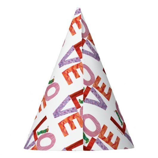 Die sehr hungrige Raupe | LIEBE Partyhütchen (Rückseite)