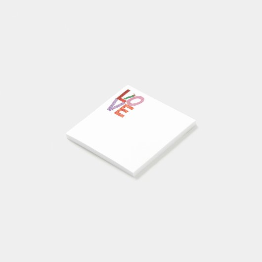 Die sehr hungrige Raupe | LIEBE Post-it Klebezettel (angewinkelt)