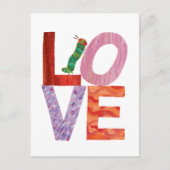 Die sehr hungrige Raupe | LIEBE Postkarte (Vorderseite)