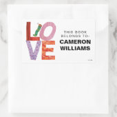 Die sehr hungrige Raupe | LIEBE Rechteckiger Aufkleber (Tasche)