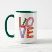 Die sehr hungrige Raupe | LIEBE Tasse (Links)