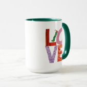 Die sehr hungrige Raupe | LIEBE Tasse (VorderseiteRechts)