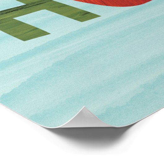 Die sehr hungrige Raupe Poster (Ecke)