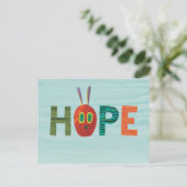 Die sehr hungrige Raupe Postkarte (Stehend Vorderseite)